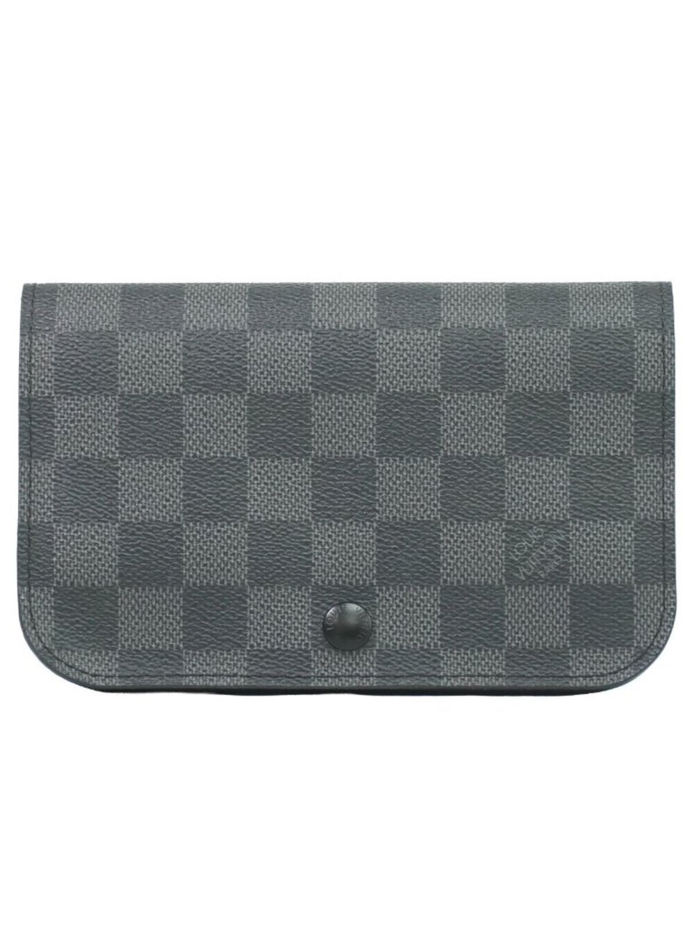 Louis Vuitton LV Ceinture Pochette Homme Damier Graphite Pouch Black Gray